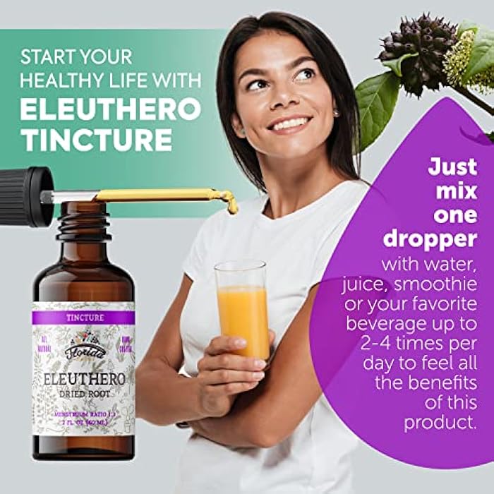 FLORIDA HERBS Eleuthero Tincture, Organic Eleuthero Extract (Siberian Ginseng, Eleutherococcus senticosus) - Image 4