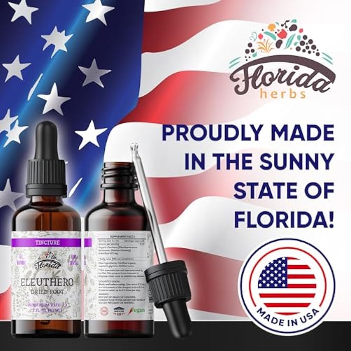 FLORIDA HERBS Eleuthero Tincture, Organic Eleuthero Extract (Siberian Ginseng, Eleutherococcus senticosus) - Image 5