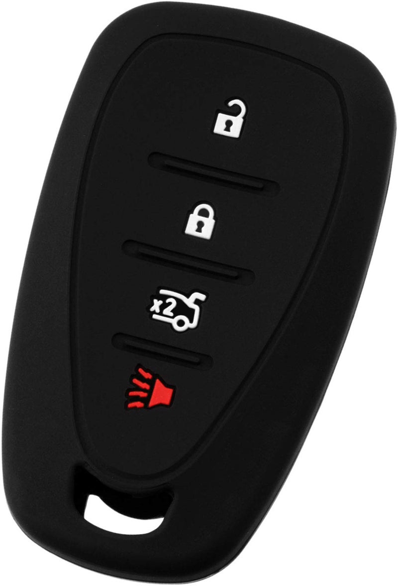 KeylessOption KeyGuardz Keyless Entry Remote Car Smart Key Fob Outer Shell Cover Soft Rubber Protective Case for Chevy Volt Bolt Sonic Spark HYQ4EA - Image 2