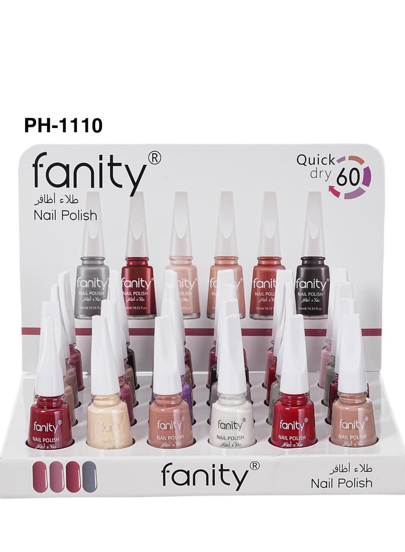 FANITY 24-Piece Nail Polish Set Multicolour