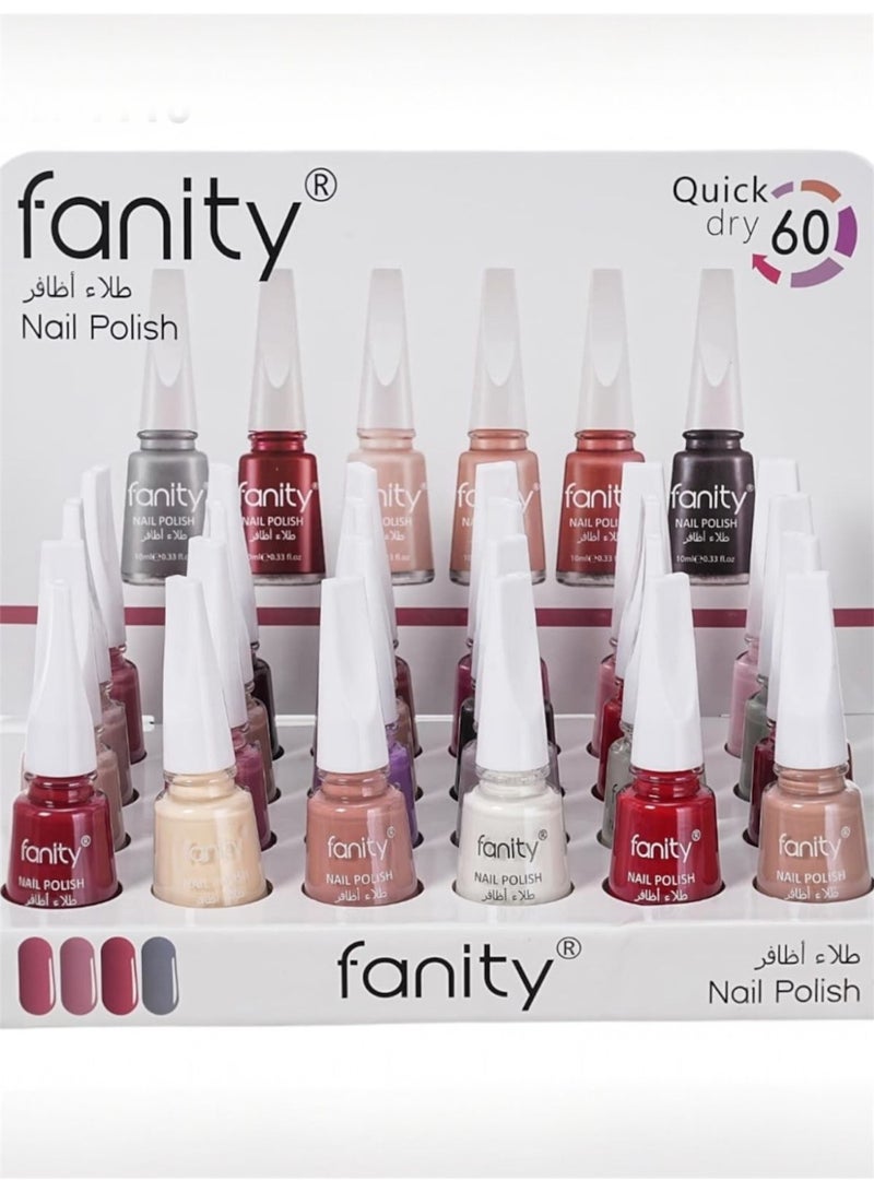 FANITY 24-Piece Nail Polish Set Multicolour - Image 2