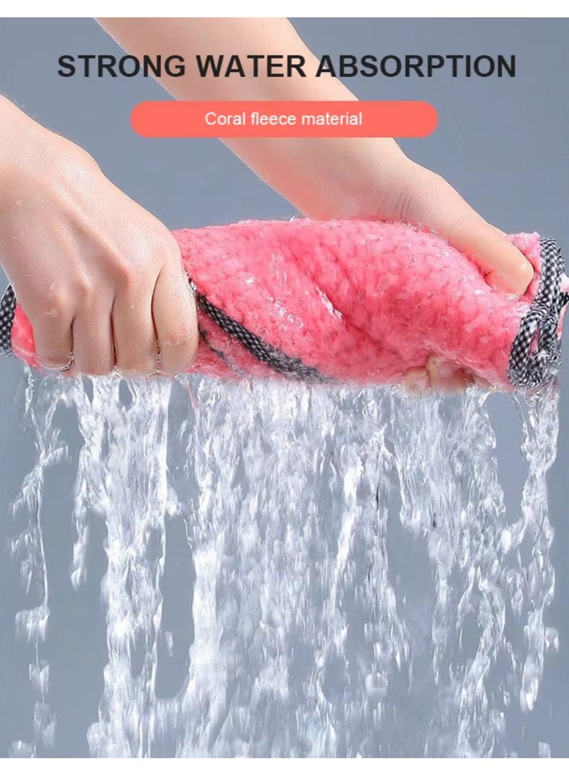 فولانري 16 قطعة مناشف الأطباق للمطبخ، ملابس تنظيف من الألياف الدقيقة، قماش أطباق المطبخ المنزلي، قابلة لإعادة الاستخدام، سريعة الجفاف وذات قدرة فائقة على الامتصاص (25*25 سم) - Image 4