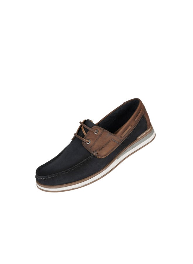 DEMOCRATA - 032-145 Democrata Mens Casual Boat Shoes Shoes 252104-003 Navy - Image 1
