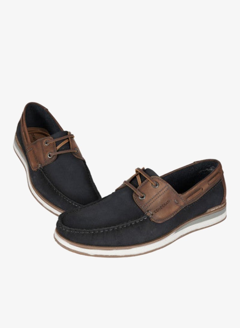 DEMOCRATA 032-145 Democrata Mens Casual Boat Shoes Shoes 252104-003 Navy - Image 2