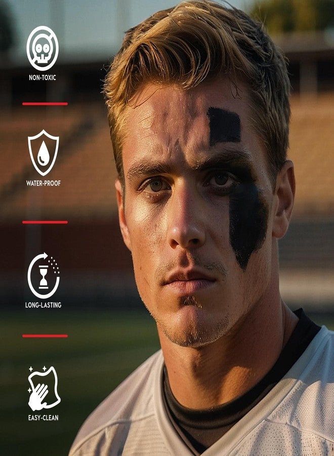 Drip Over Skill All-Out War 3 Pack Sports Eye Black Stick, Dark Black Face Paint for Baseball, Football, Lacrosse, Softball, Soccer, Hockey - Image 2