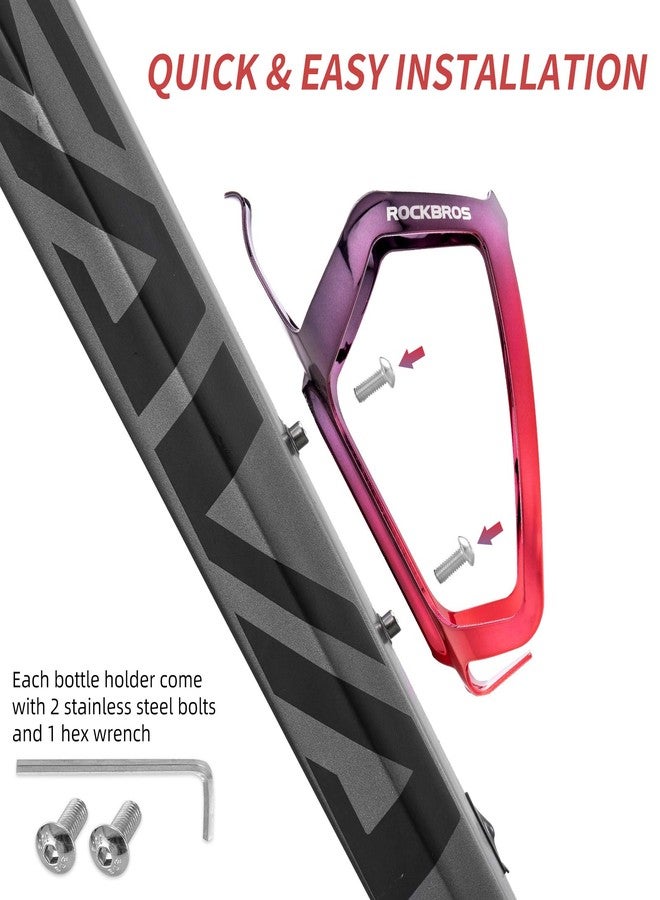 ROCKBROS Durable Aluminum Water Bottle Holder Bike Bottle Holder with Electroplating & Integrated Molding - Lightweight for Bicycle MTB, Road/Mountain Bikes - Image 4