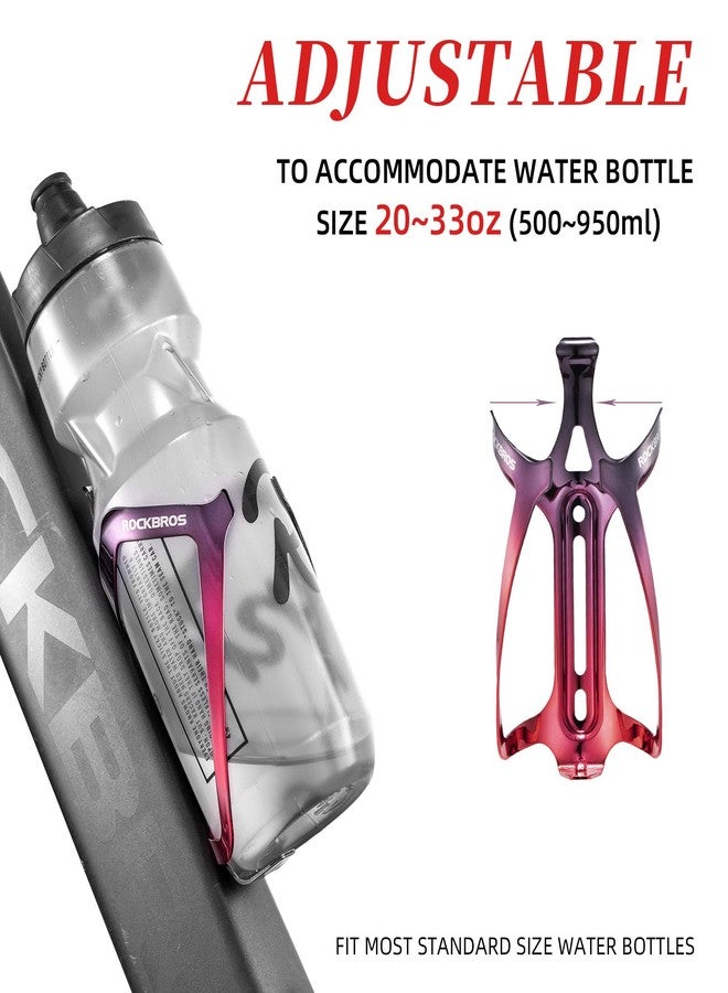ROCKBROS Durable Aluminum Water Bottle Holder Bike Bottle Holder with Electroplating & Integrated Molding - Lightweight for Bicycle MTB, Road/Mountain Bikes - Image 3