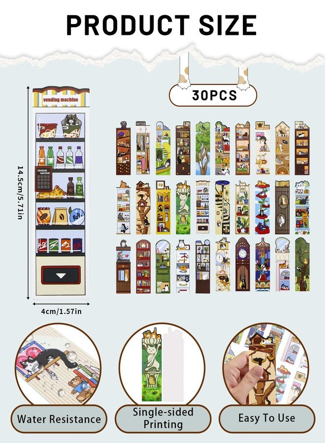 GAUENEEN 30 Pcs Paper Bookmarks, Cute Cat Theme Bookmarks Bulk for Women Men, Unique Bookmark Set for Adult Kids, Fun Book Lovers Gifts - Image 2