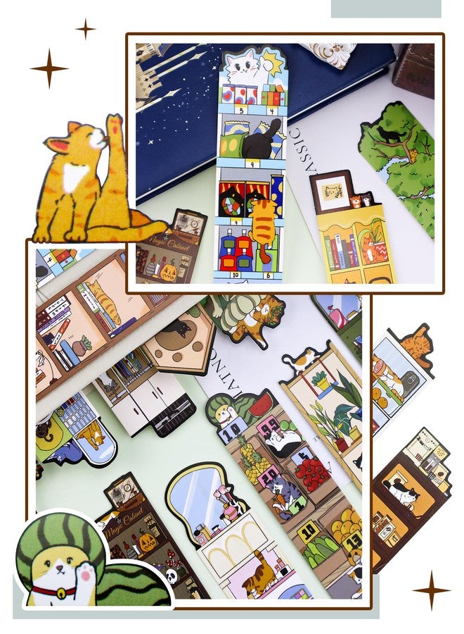 GAUENEEN 30 Pcs Paper Bookmarks, Cute Cat Theme Bookmarks Bulk for Women Men, Unique Bookmark Set for Adult Kids, Fun Book Lovers Gifts - Image 5
