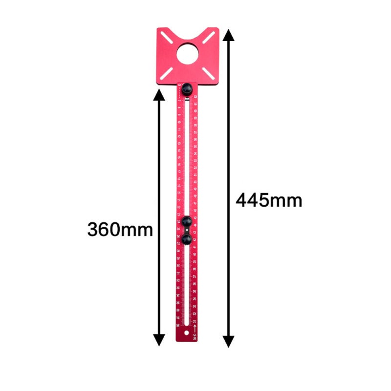 Circle Milling Tool 400mm Thickened Aluminum Alloy Fast Positioning - Multifunctional Detachable Milling Grooves Bracket for Professional Woodworking Trimming, Round Arc Cutting & Scenario-specific Gr - Image 2