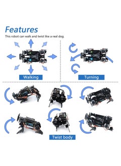 FREENOVE Robot Dog Kit for ESP32-WROVER (Included), Camera, Walking, Ultrasonic Ranging, Touch Sensor, Buzzer RGB LED Servo App - pzsku/Z4A9024203091245801DBZ/45/_/1727694985/21f099ed-76d6-4381-a2dc-53a0caa21f20