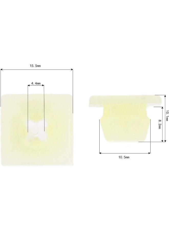 Mtsooning 50Pcs Bumper License Plate Nut Bracket Clip 1/4" (#14) Screw Grommet For Chevrolet - Image 4