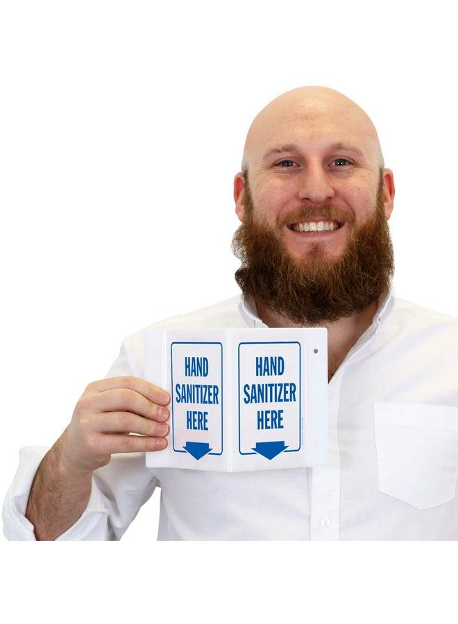 SmartSign "Hand Sanitizer Here" Projecting Sign ; 5" X 6" Acrylic - Image 3