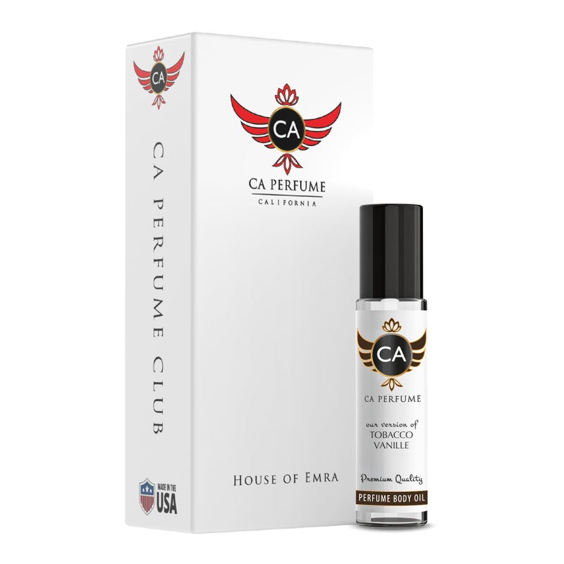 CA Perfume Impression of Tobacco Vanille For Men and Women Fragrance Body Oil Dupes Alcohol-Free Roll-On 0.3 Fl Oz/10ml - Image 1