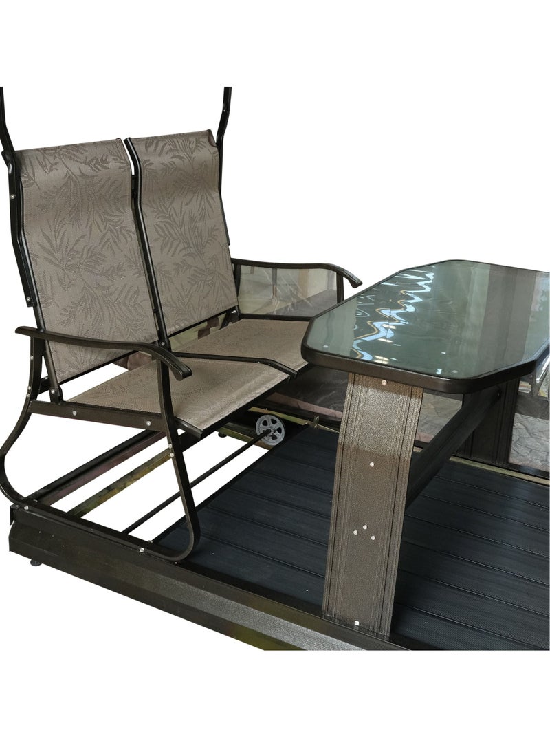 Oasis Casual 4 Persons Rocking Chair With Stop Function  - Image 2