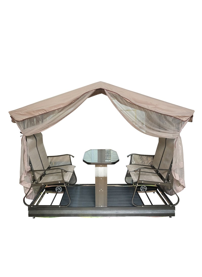 Oasis Casual 4 Persons Rocking Chair With Stop Function  - Image 1