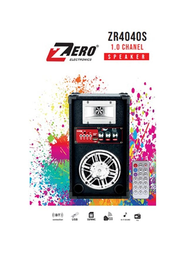 زيرو - صب ووفر مزود بتقنية البلوتوث - منفذ بطاقة الذاكرة - منفذ USB وريموت موديل ZR-4040S - Image 1
