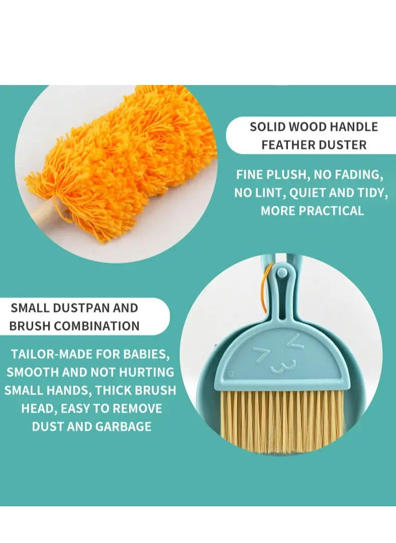 GULFLINK - Mini Cleaning Tools Toy set Montessori Teaching Aid Toy Blue - Image 1
