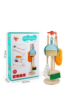 GULFLINK Mini Cleaning Tools Toy set Montessori Teaching Aid Toy Blue  - Image 1