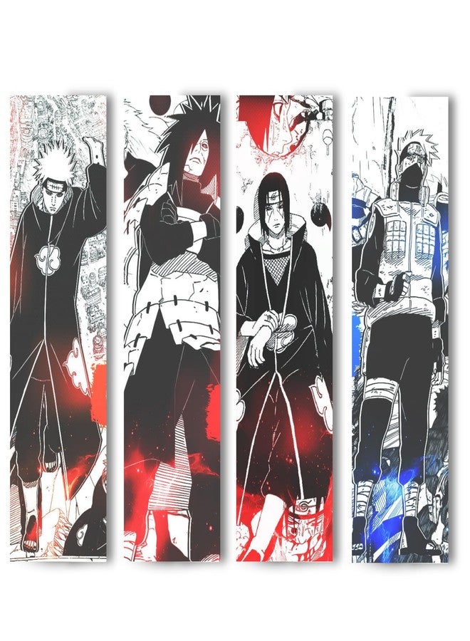 Replix Set of 4 Anime Wall Decor for Living Room Bedroom Anime Aesthethic Wall Panels For Decorative wall (Desgin 4) - Image 1