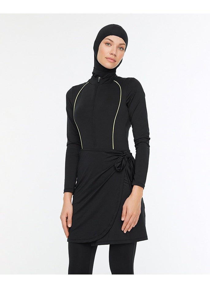 Vicino - Solid Long Sleeves Burkini with Leggings - Image 1