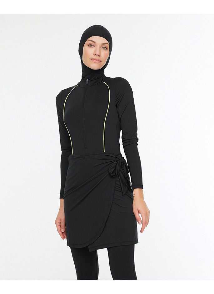 Vicino - Solid Long Sleeves Burkini with Leggings - Image 1