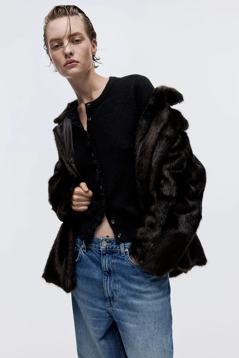 H&M Frill-trimmed cardigan