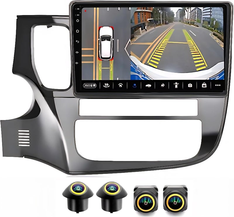 Vierex ستيريو سيارة أندرويد VIEREX مقاس 10 بوصات لموديلات ميتسوبيشي أوتلاندر - Image 1