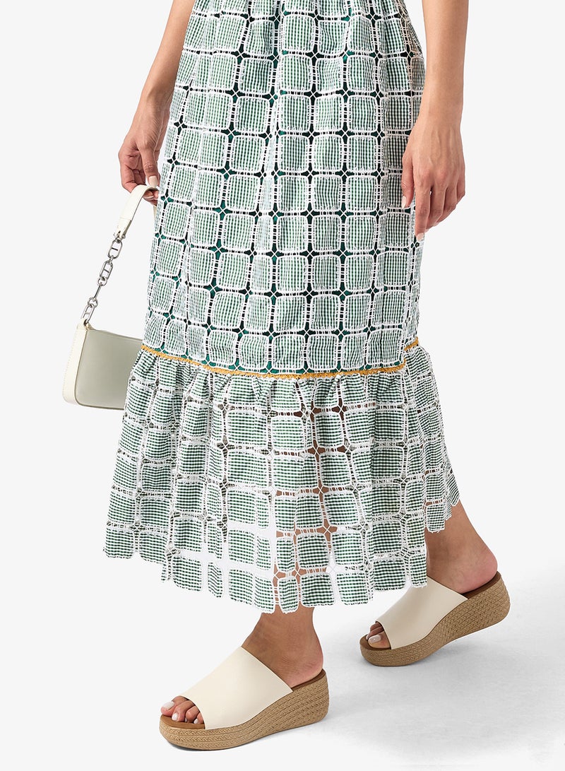 Savannah Collection Mid Wedged Casual Sandal - Image 5