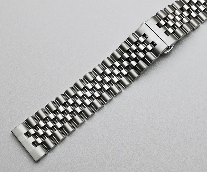 Bluejw Stainless Steel Watch Band Strap Bracelet Replace Watchband Silver Black 18mm 20mm 22mm for Seiko Samsung Huawei - Image 1