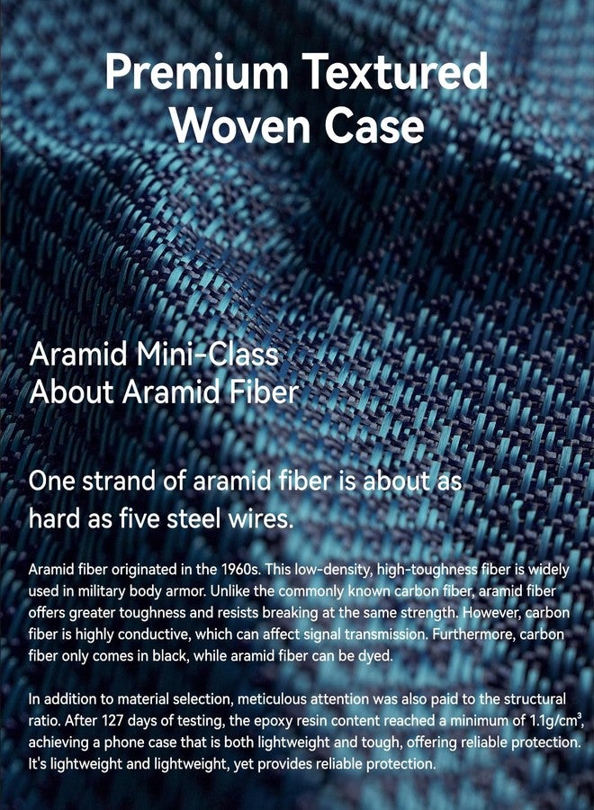 رابتيك غطاء رابتيك أراميد سكين لهاتف آيفون إير [متوافق مع ماج سيف] غطاء فائق النحافة من ألياف الأراميد 1500D - بروفاوند - Image 2