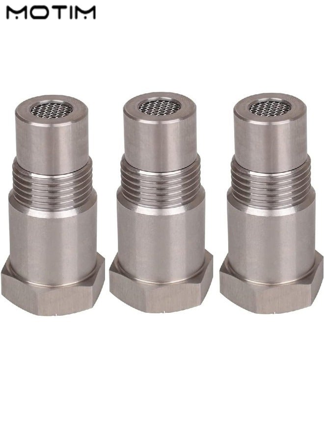 موتيم 3 قطع موسع مستشعر الأكسجين O2 للسيارة، M18*1.5-46MM، محول ضوء المحرك الفاصل، وصلة تمديد من الفولاذ المقاوم للصدأ مع مرشح - Image 1