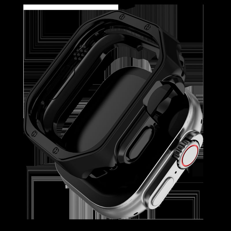 The New Model Is Suitable For Apple Watch7/8 Strap Tpu Case Mechanical Electroplating Case Protective Cover Ultra Case - Image 4