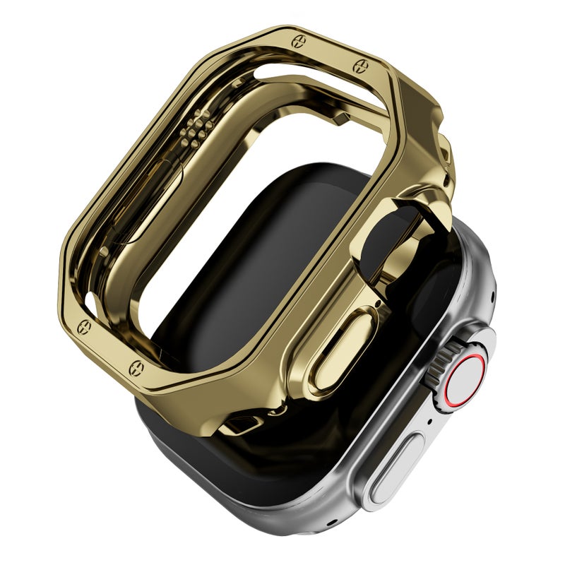 The New Model Is Suitable For Apple Watch7/8 Strap Tpu Case Mechanical Electroplating Case Protective Cover Ultra Case - Image 5