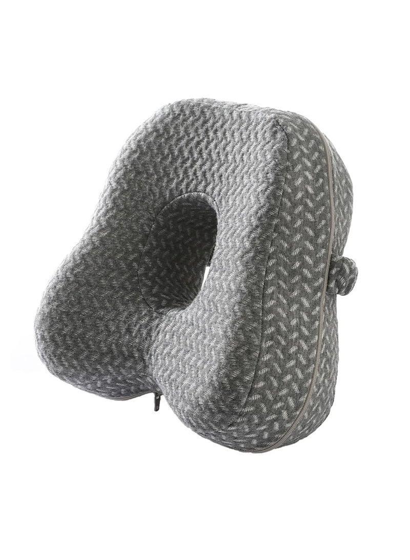 Excefore Knee Pillow for Side Sleepers, Butterfly Hollow Design Aligns Spine and Relieves Pressure, Memory Foam Leg Elastic Pillow Strap for Sleeping for Back Pain,Leg Pillow, Gray - Image 1