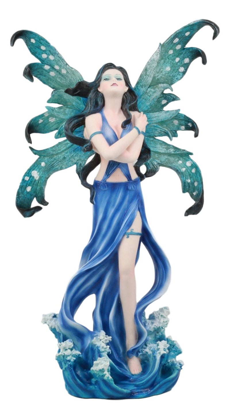 Pacific Giftware PTC 12 Inch Water Goddess Elemental Fairy Mystical Statue Figurine 