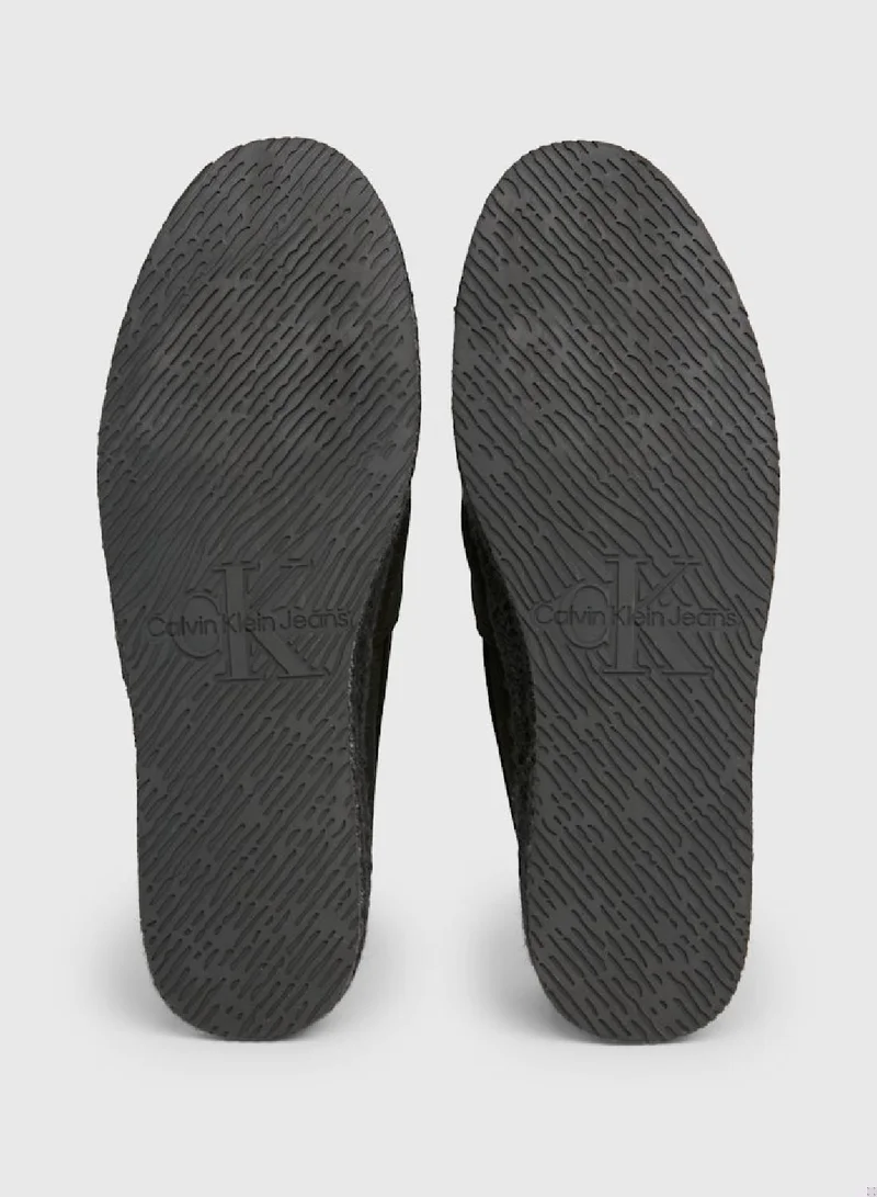 Calvin Klein Jeans Men's Canvas Espadrilles -  recycled blend cotton canvas upper , Black