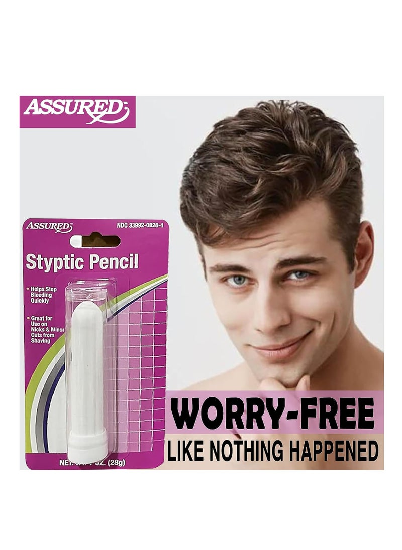 ASSURED - Assured Styptic Pencil 1 Oz - Stop Bleeding Fast, Gentle on Skin. Must-Have for Shaving and Grooming. - Image 1