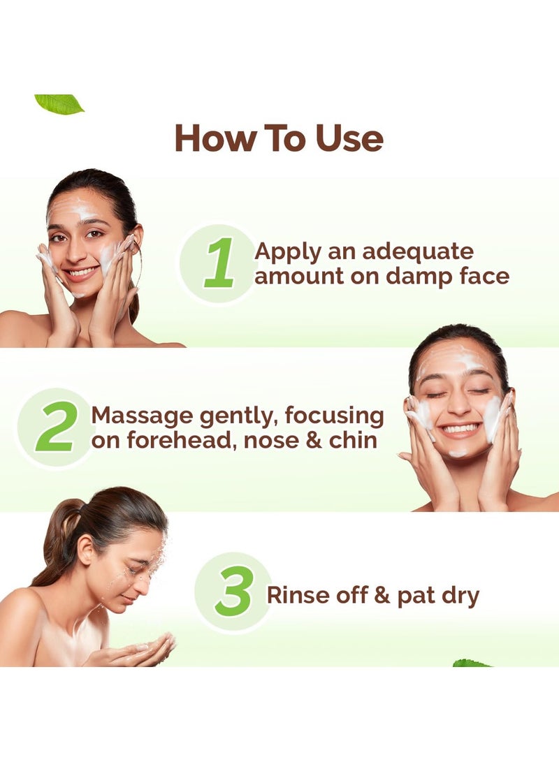 Mama Earth Tea Tree Oil Control Face Wash with Tea Tree & Neem for Normal to Oily Skin - 150 ml Up to 12 Hrs Oil Control | Cleanses Gently | Controls Acne & Pimples - Image 5