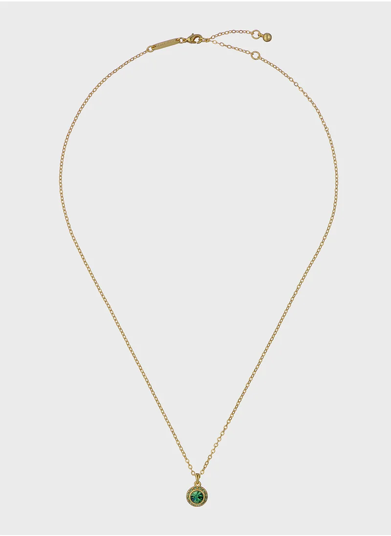 Ted Baker Chain Detail Drop  Long Necklace