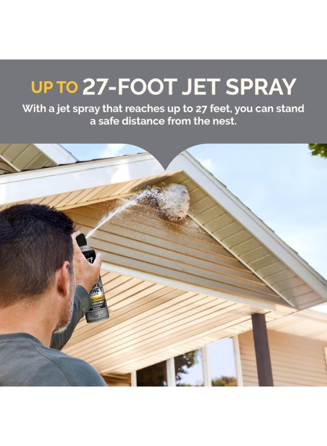 Hot Shot Wasp & Hornet Killer Spray, For Insects Eliminates the Nest, Sprays Up To 27 Feet, 14 fl Ounce, 2 Pack - Image 5
