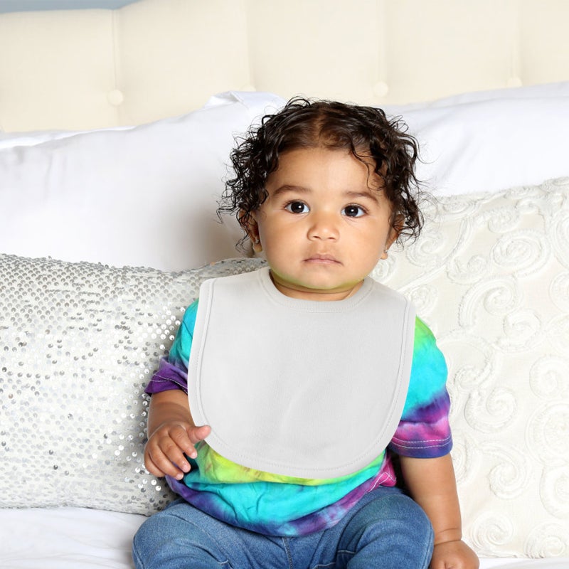 8Pcs Double-Layer Cotton Baby Bibs with Snaps for Drooling Teething Eating - Image 5