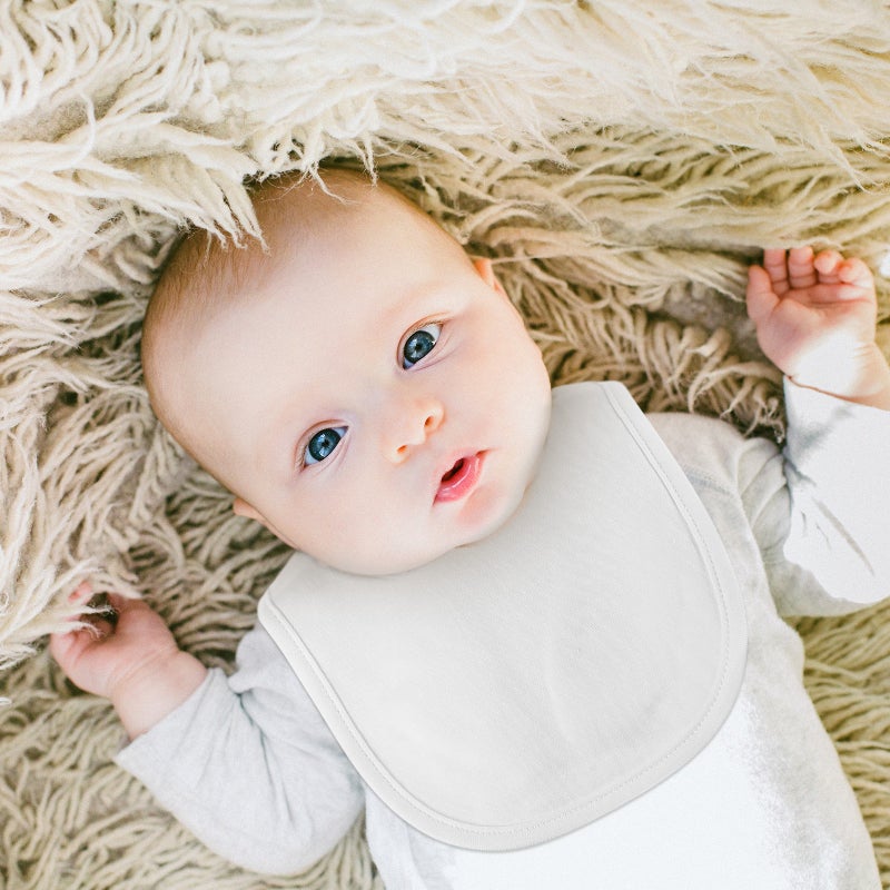 8Pcs Double-Layer Cotton Baby Bibs with Snaps for Drooling Teething Eating - Image 3