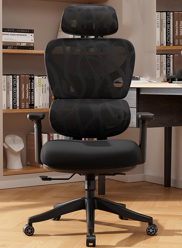 CityRiya-Long Office Chair Ergonomic Desk Chair High Back Computer Desk Chair Big and Tall Swivel Task Chair Comfy Home Office Chair with Lumbar Support Breathable Mesh Gaming Chair Executive Chair - Image 1