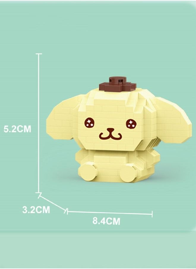 Generic Cartoon Pompom Purin Small Particle Puzzle Building Blocks Assemble Toy for Kids Safe and Non Toxic Assembly, Cultivation of Children's Creative and Hands On Abilities