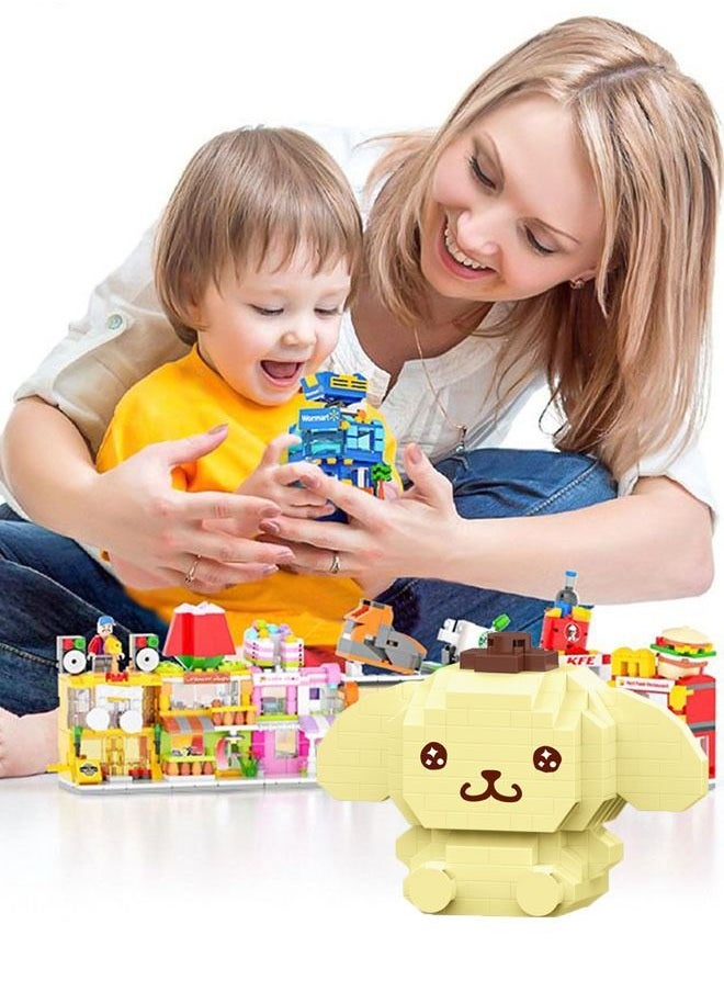 Generic Cartoon Pompom Purin Small Particle Puzzle Building Blocks Assemble Toy for Kids Safe and Non Toxic Assembly, Cultivation of Children's Creative and Hands On Abilities