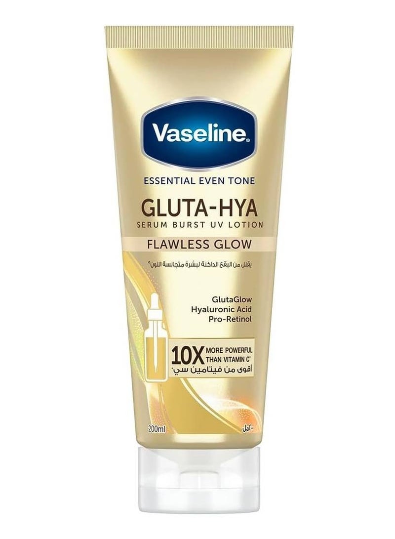 Vaseline Gluta-Hya Serum burst lotion flawless glow, 200ml - Image 1