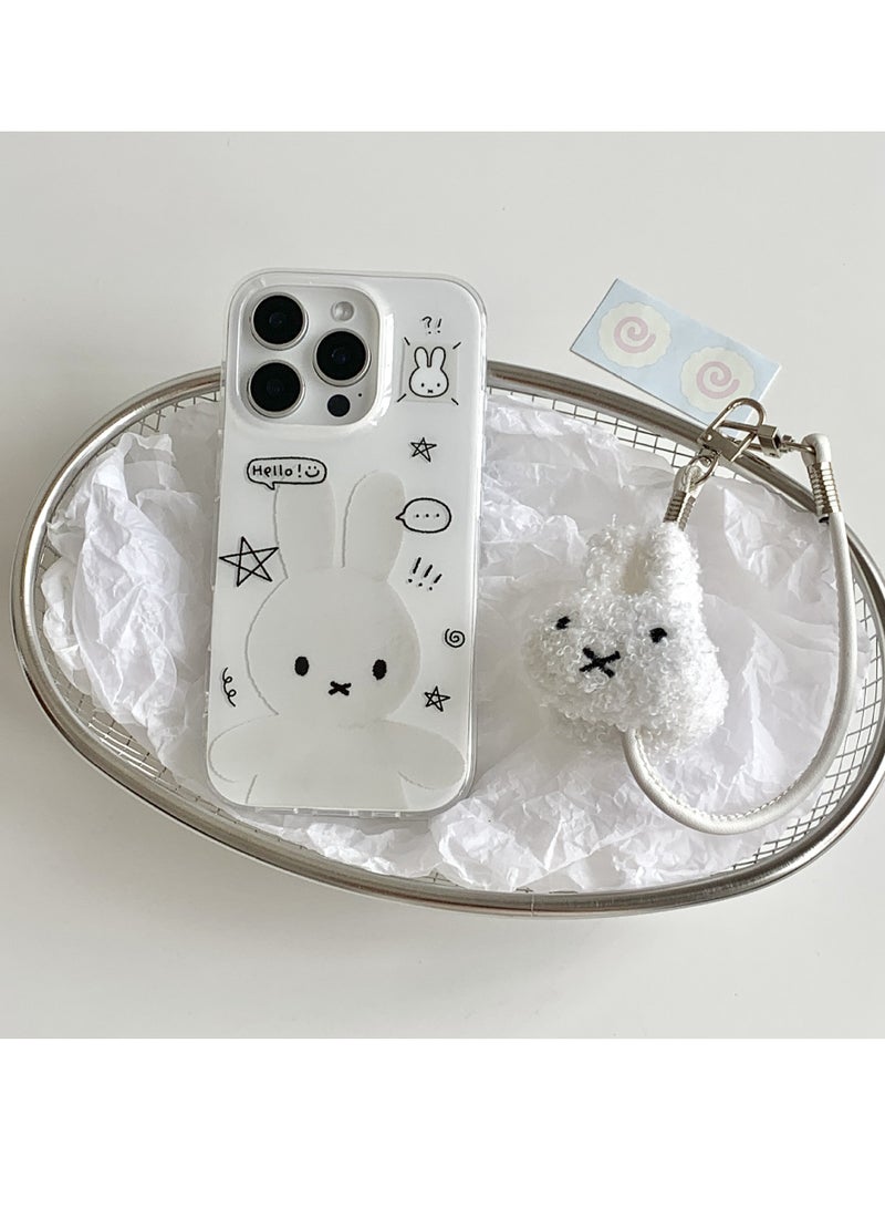 NIBEMINENT Protective TPU Case Cover For iPhone 17, Miffy Baby With Lanyard