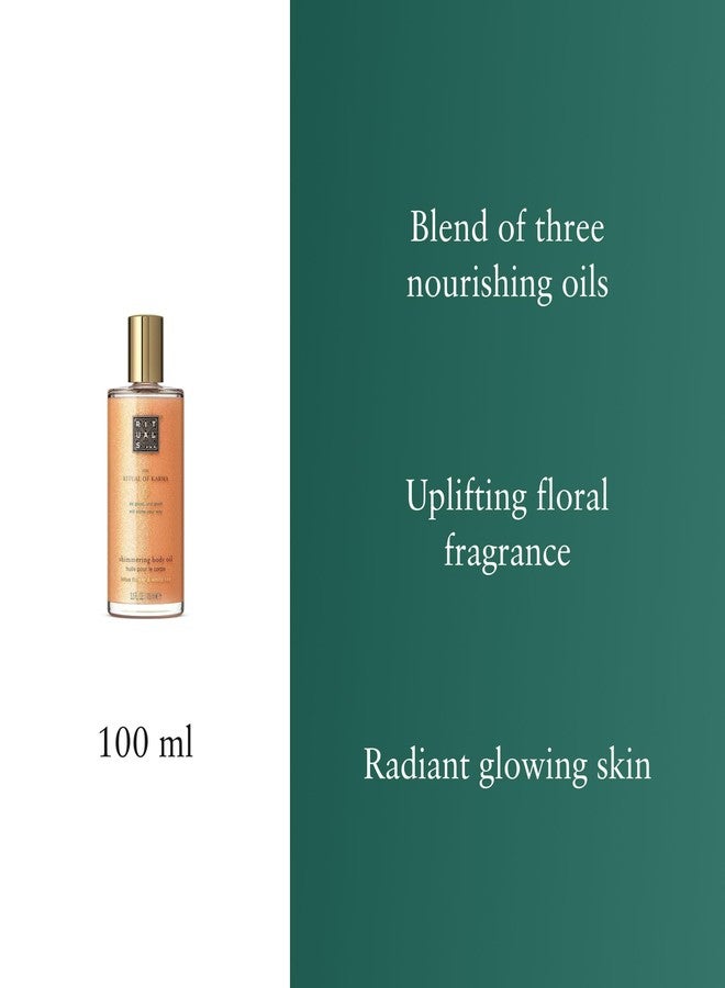 RITUALS ريتشوالز طقوس الكارما زيت الجسم المتلألئ للجنسين 3.3 أونصة - Image 3