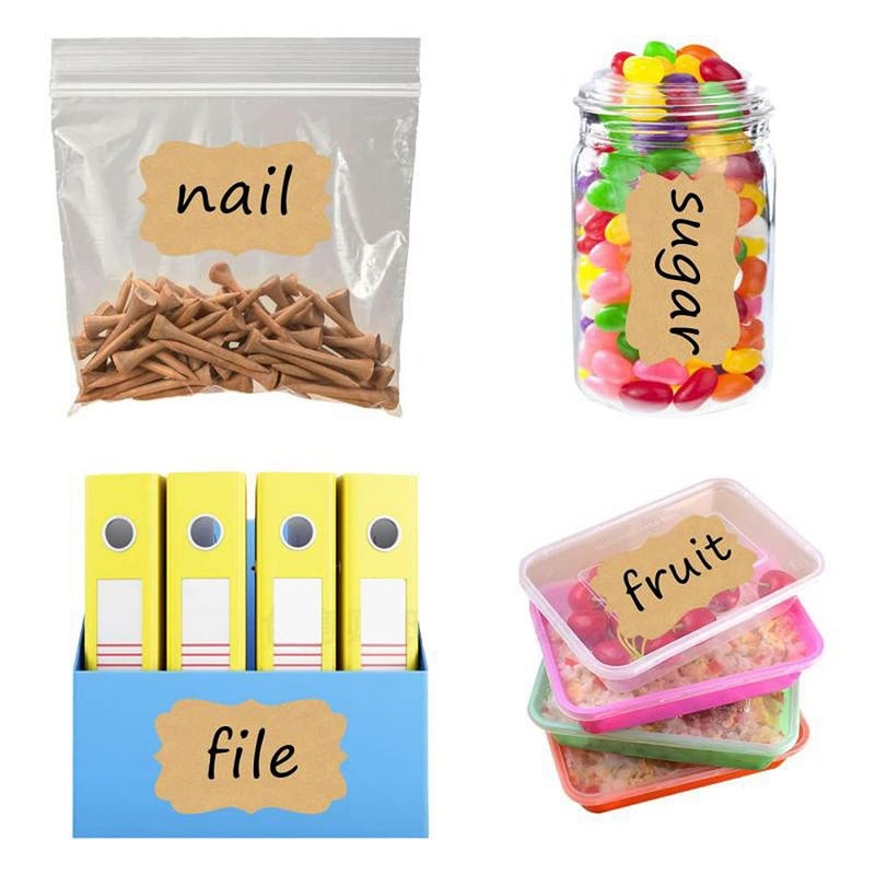 Pimoys 300 Pcs Gift Tags Stickers Name Labels Stickers, Self-Adhesive Handmade Bottle All-Purpose Jar Labels for Presents Easter Decorations Jars Food Craft - Image 5